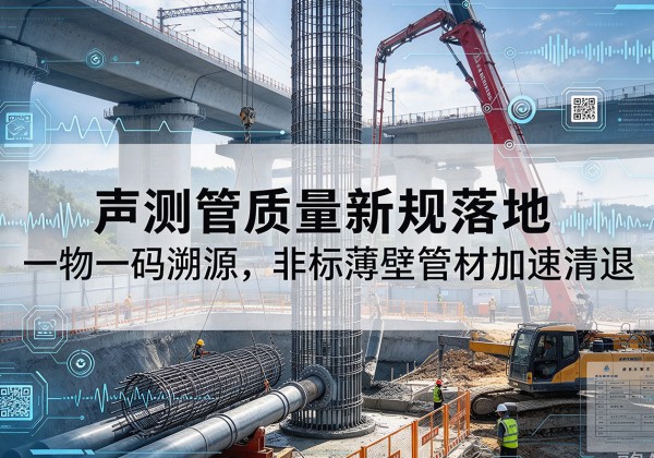 正镶白旗声测管质量新规落地，一物一码溯源，非标薄壁管材加速清退