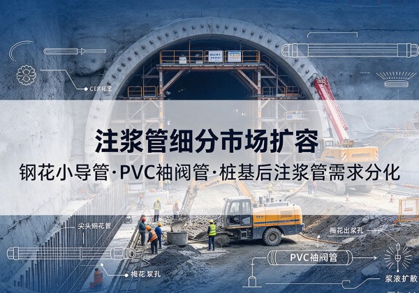 正镶白旗注浆管细分市场扩容，隧道钢花小导管、PVC 袖阀管、桩基后注浆管需求分化